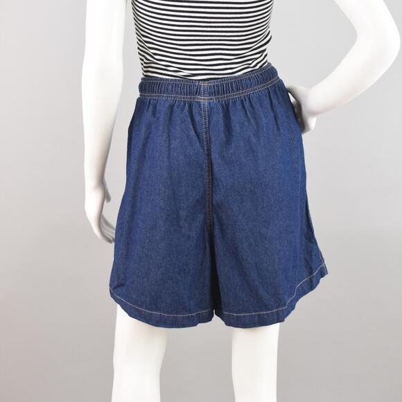 Vintage Easy Elastic Waist Jean Shorts, Women's Petite Large - Picture 7 of 7